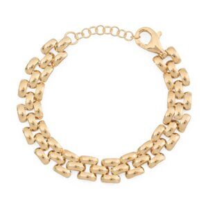 MIA FIORE Made In Italy 18kt Gold Plated Panther Chain Bracelet